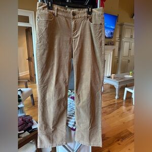 J. Crew Tan Corduroy Boot Cut Flare Pants